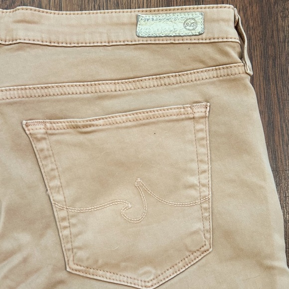 AG Adriano Goldschmied Pants Womens 30 Beige Ankle Leggings Super Skinny Adult - Picture 5 of 11